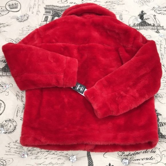 Jou Jou Faux-Fur Front Zipper Pockets Jacket - Picture 8 of 8